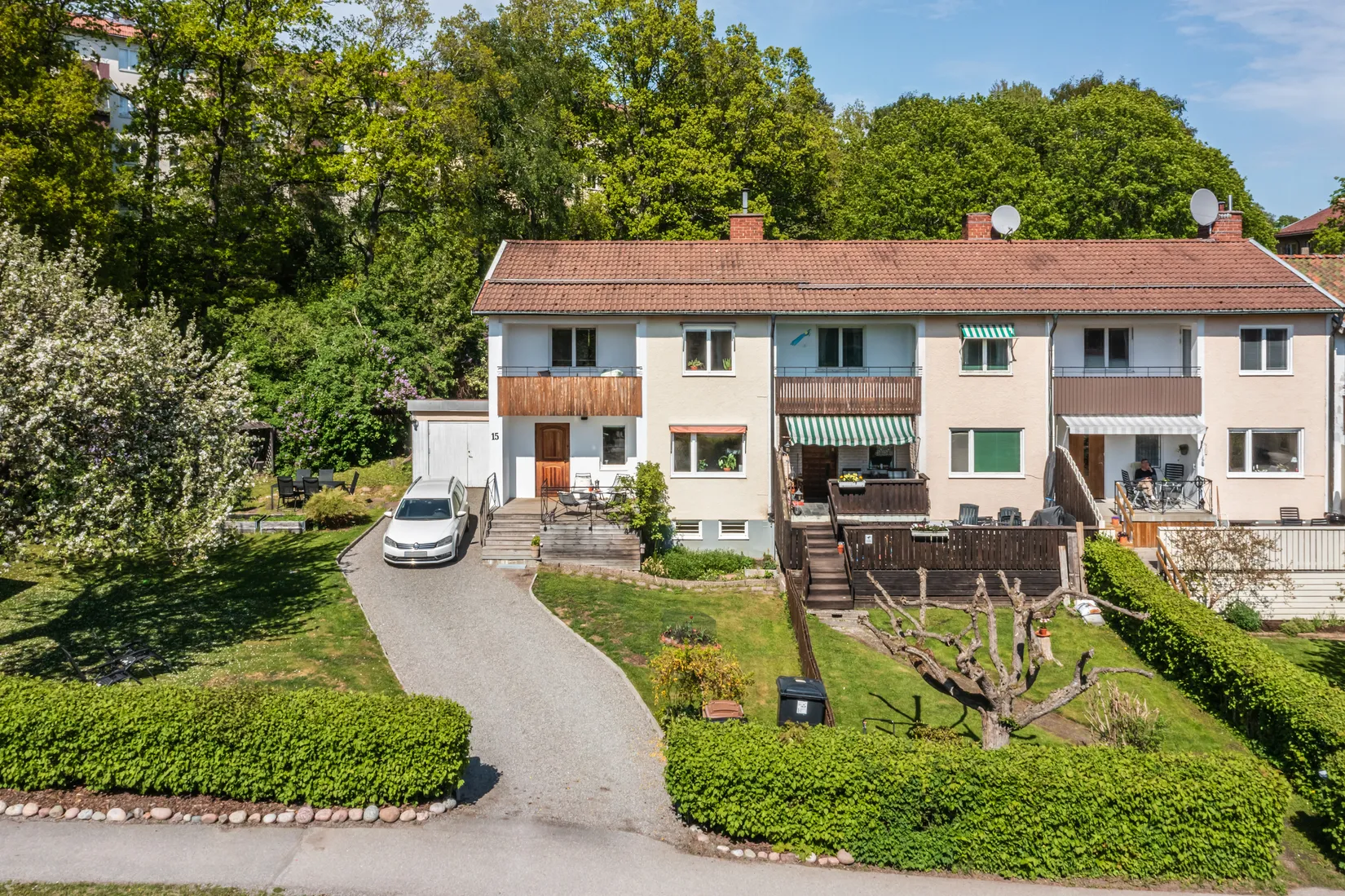 Villa, Radhus, Axvallsvägen 15, Björkhagen, Stockholm