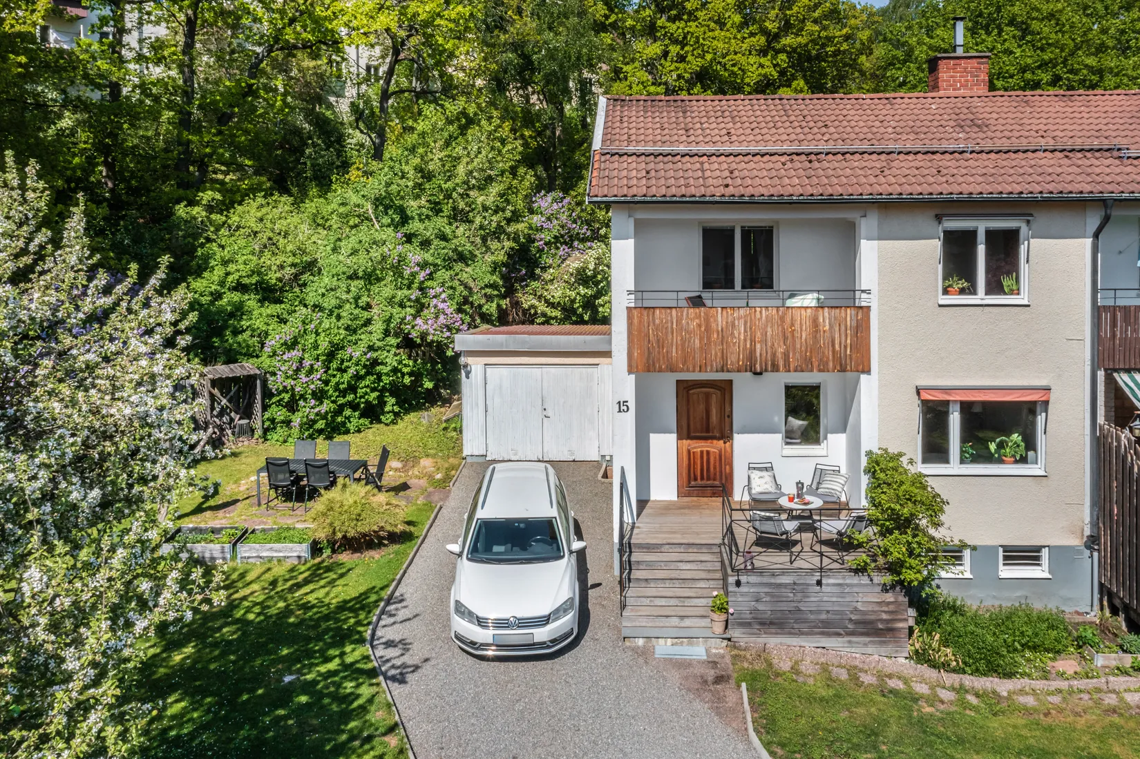 Villa, Radhus, Axvallsvägen 15, Björkhagen, Stockholm