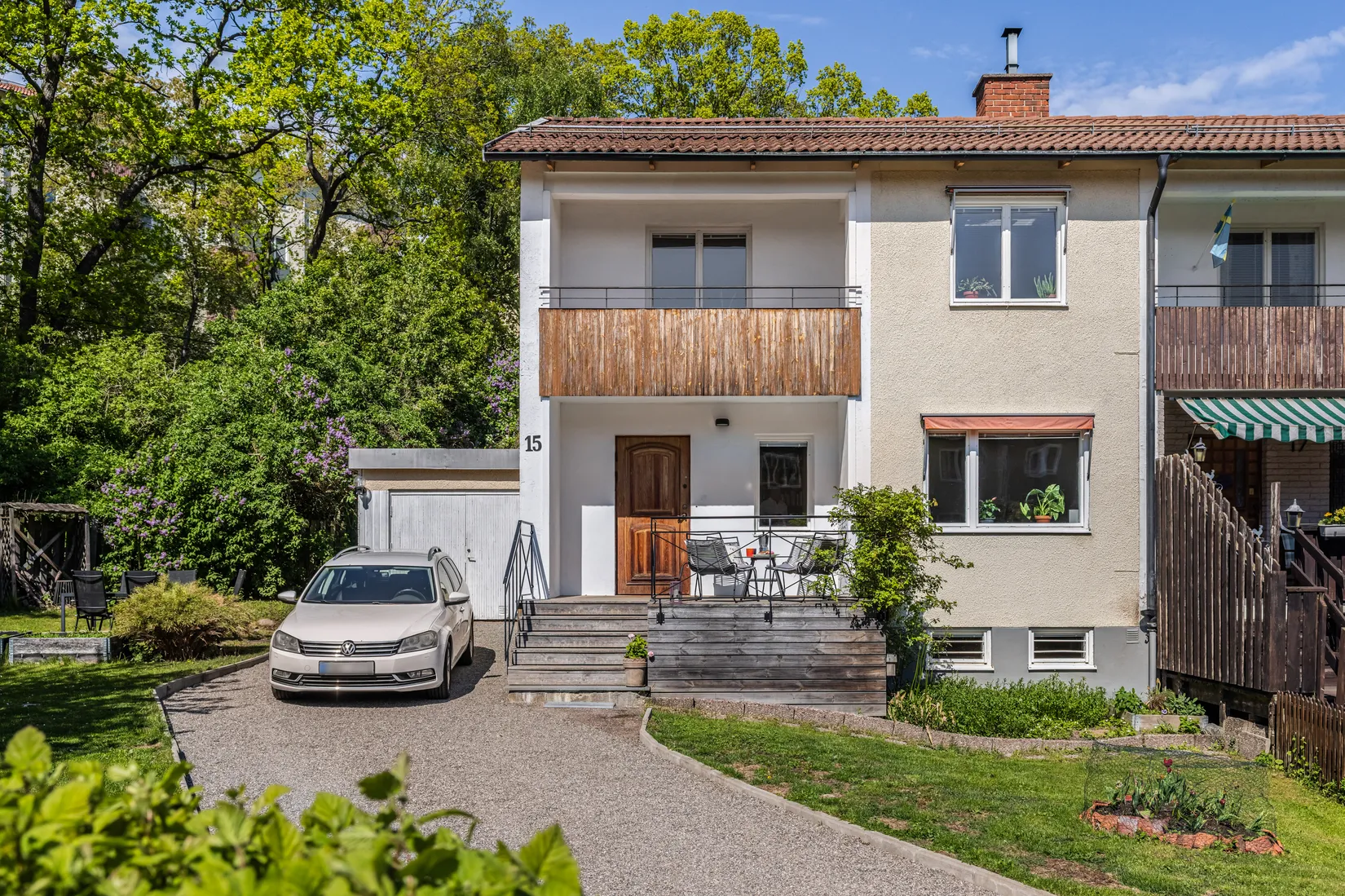 Villa, Radhus, Axvallsvägen 15, Björkhagen, Stockholm