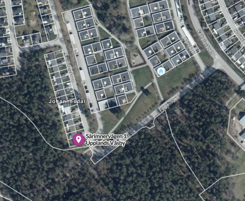 Villa, Radhus, Särimnervägen 1, Odenslunda, Upplands Väsby