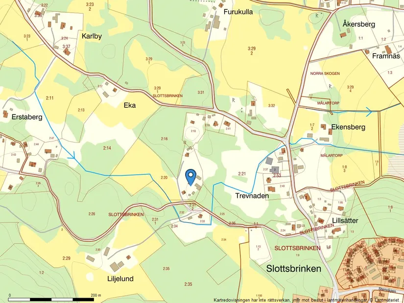 Gård/Skog, Rosenberg 3, Slottsbrinken, Strängnäs