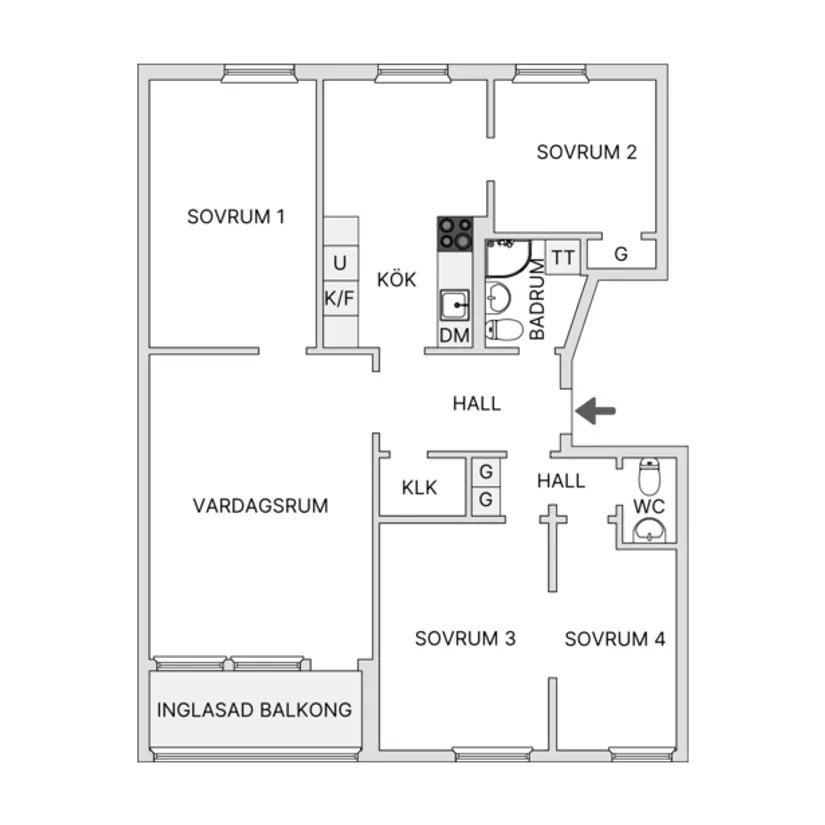 Bostadsrätt, Stamgatan 15, Östberga, Stockholm