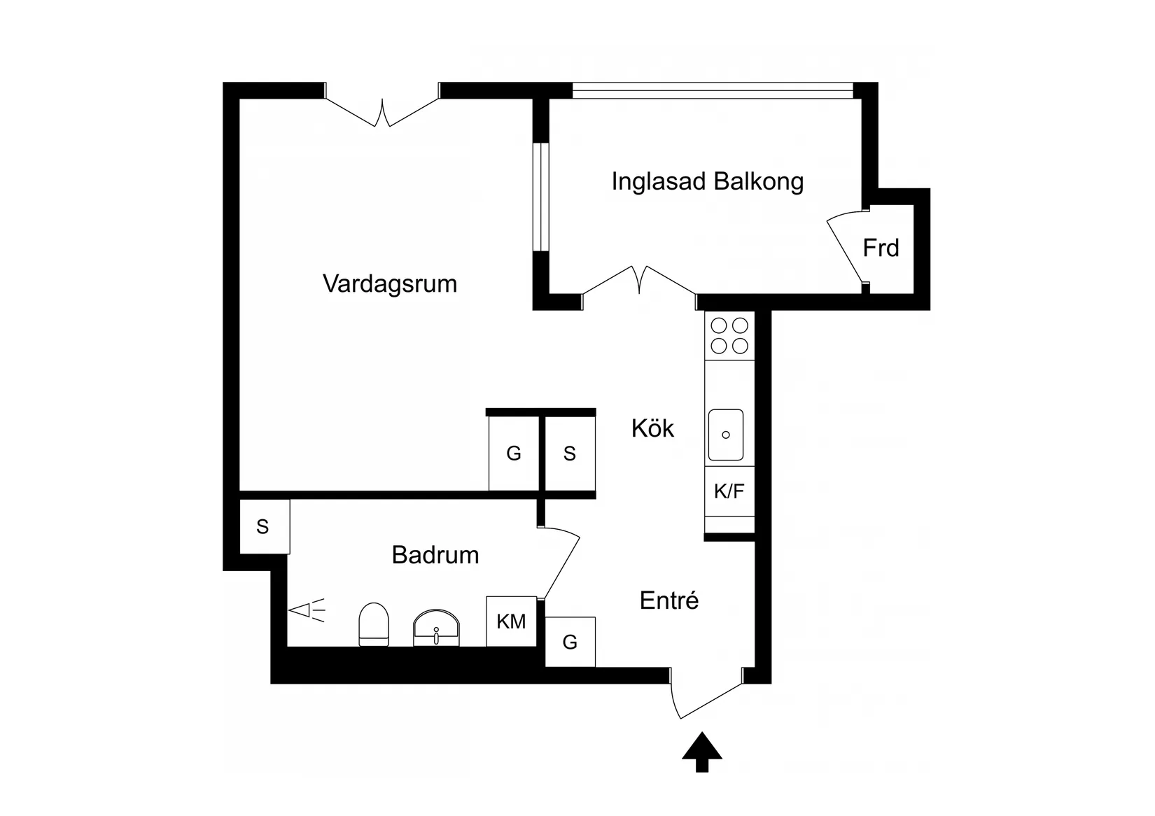 Bostadsrätt, Södra vägen 42B, Söder, Varberg