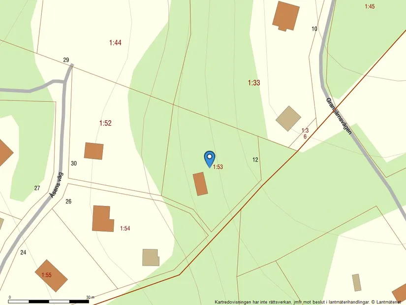 Tomt, Grantjärnsvägen 12, Lindome - Inseros, Mölndal