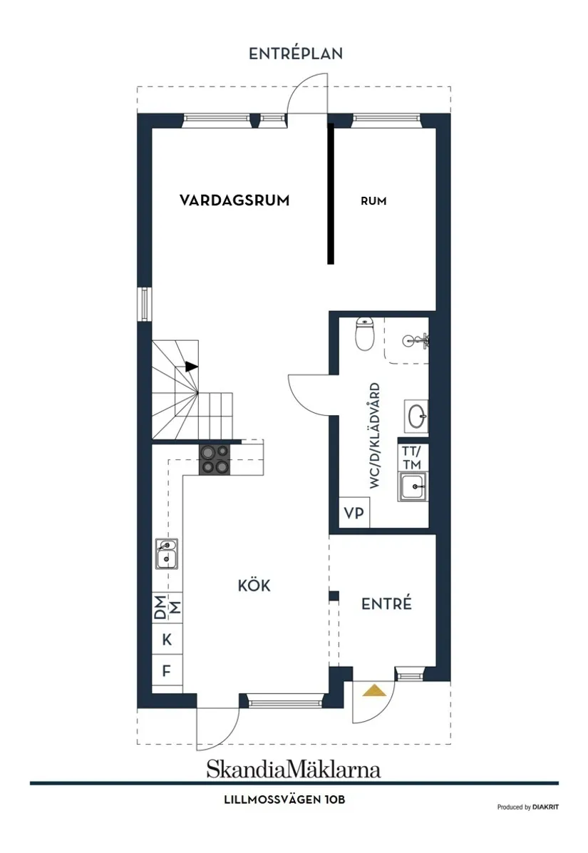 Radhus, Lillmossvägen 10B, Norrboda - Kungsängen, Upplands-Bro
