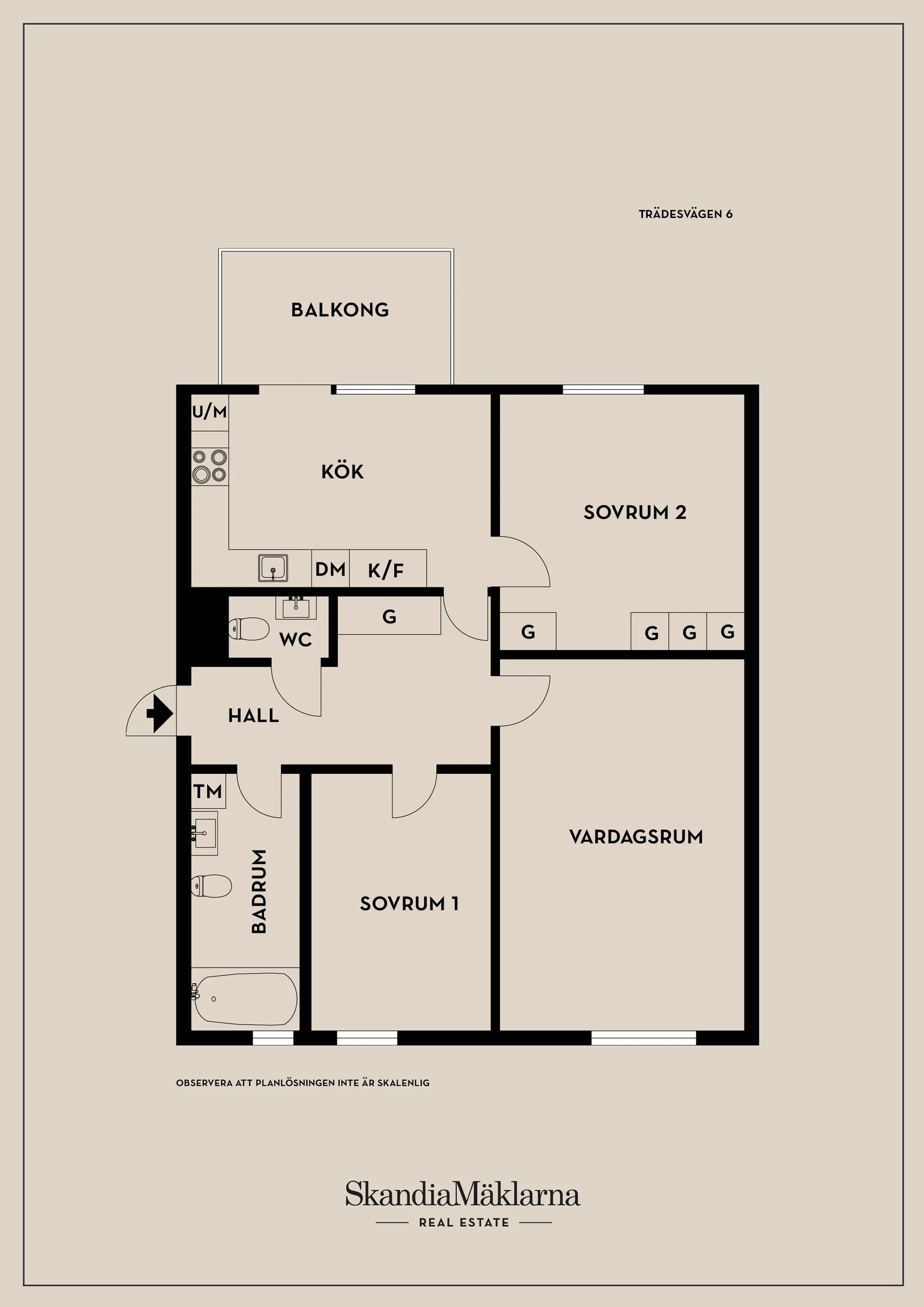 Bostadsrätt, Trädesvägen 6, Hallunda, Botkyrka