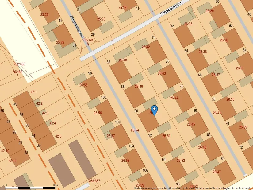 Villa, Radhus, Färgspelsgatan 90, Näset - Åkered, Göteborg