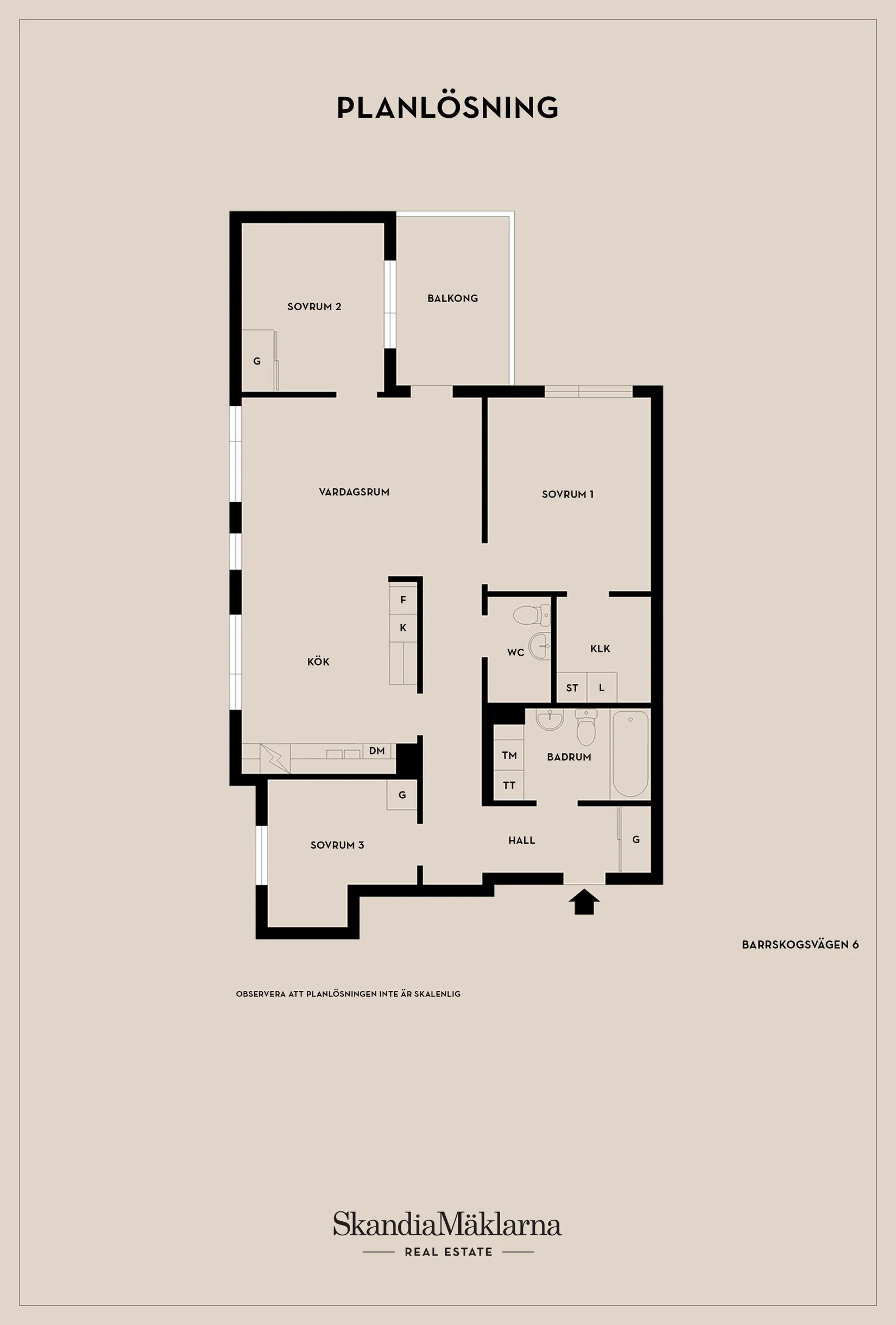 Bostadsrätt, Barrskogsvägen 6, Bergfoten/Centrala Tyresö, Tyresö