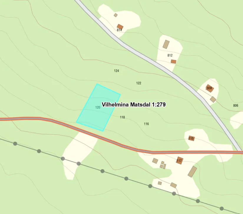 Tomt,  5 nya tomter Matsdal, Matsdal, Vilhelmina