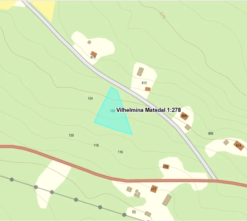 Tomt,  5 nya tomter Matsdal, Matsdal, Vilhelmina