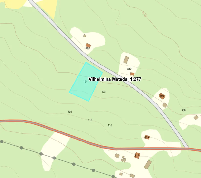 Tomt,  5 nya tomter Matsdal, Matsdal, Vilhelmina