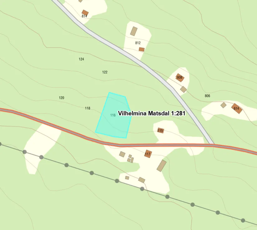 Tomt,  5 nya tomter Matsdal, Matsdal, Vilhelmina