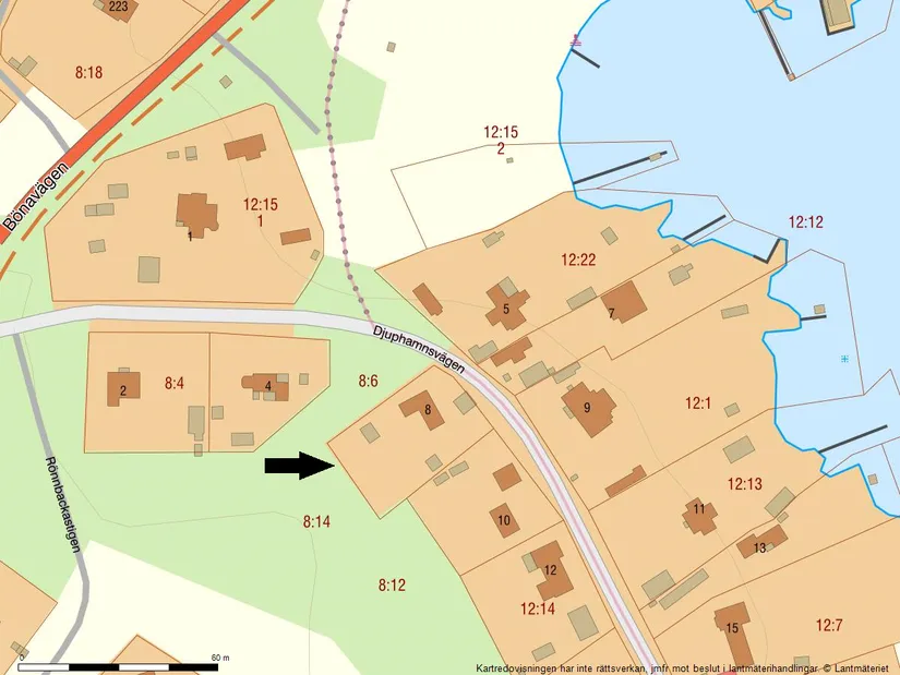 Fritidshus, Djuphamnsvägen 8, Bönan, Gävle