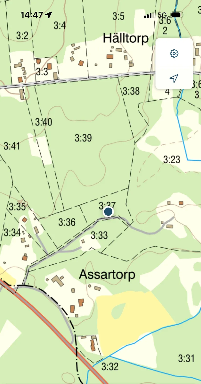 Tomt, Trossängen  181 (OBS! se kordinater), Brattberget, Arboga