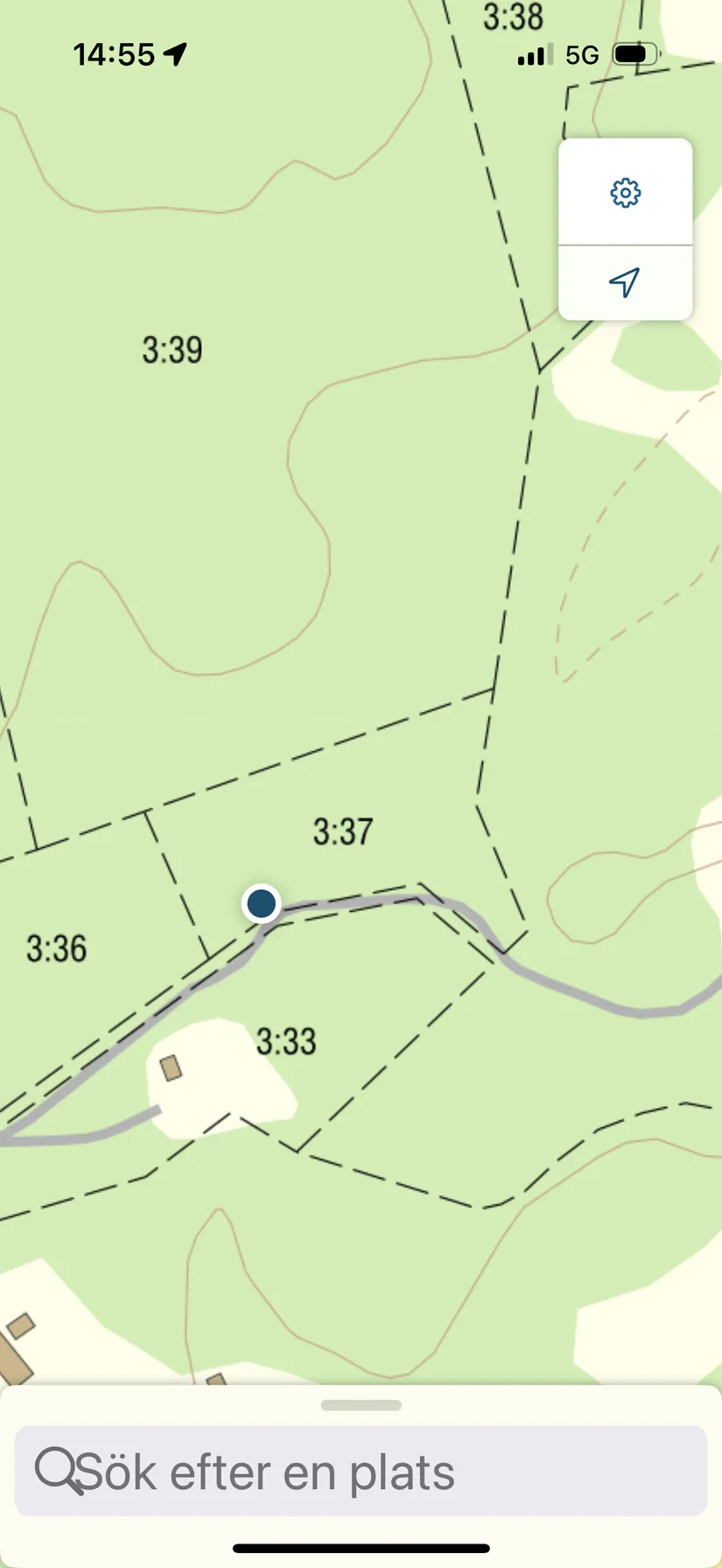 Tomt, Trossängen  181 (OBS! se kordinater), Brattberget, Arboga