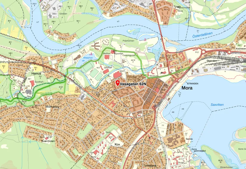 Bostadsrätt, Vasagatan 62 N, Centrala Mora, Mora