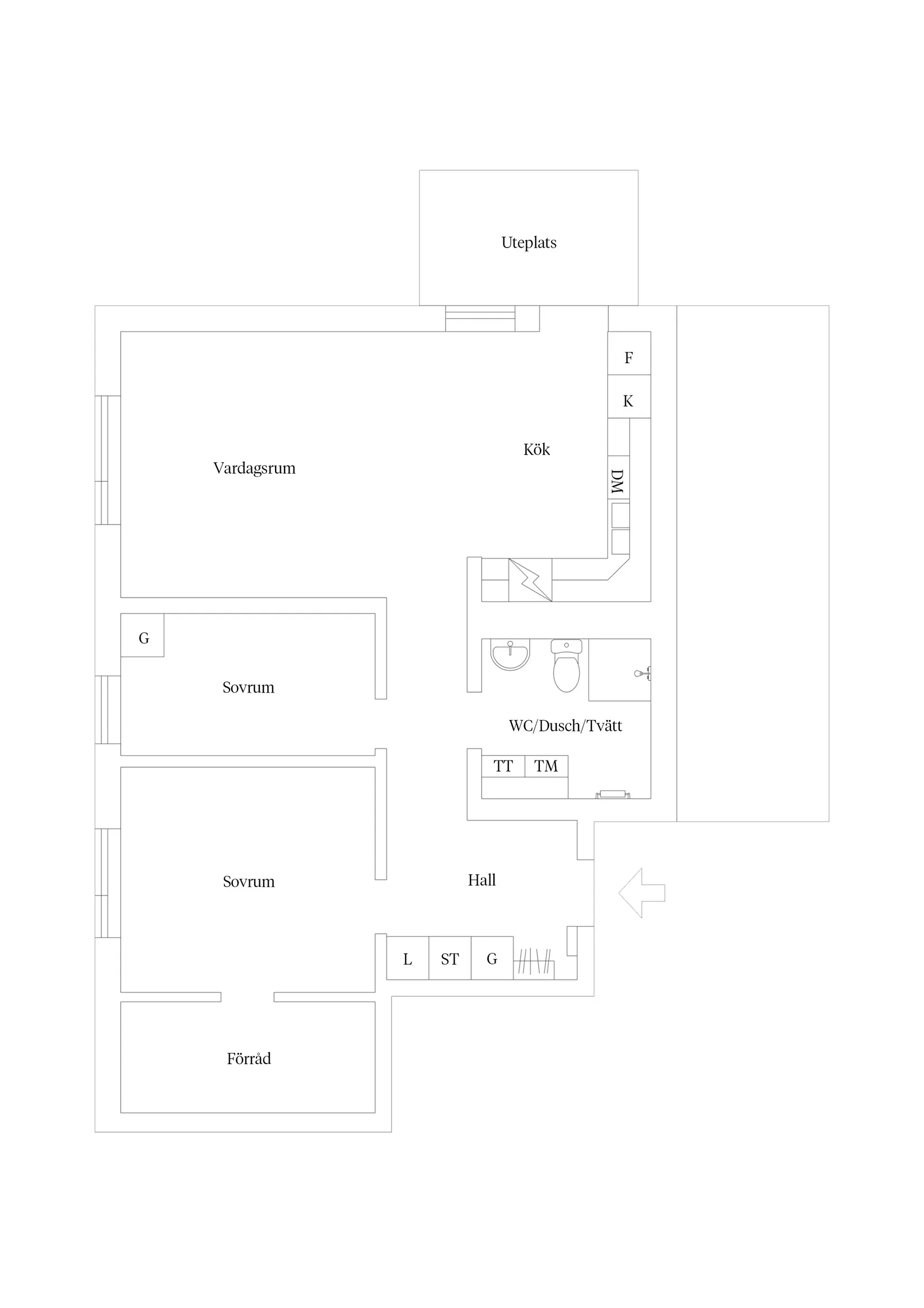 Bostadsrätt, Stamvägen 35, Djurängen, Kalmar