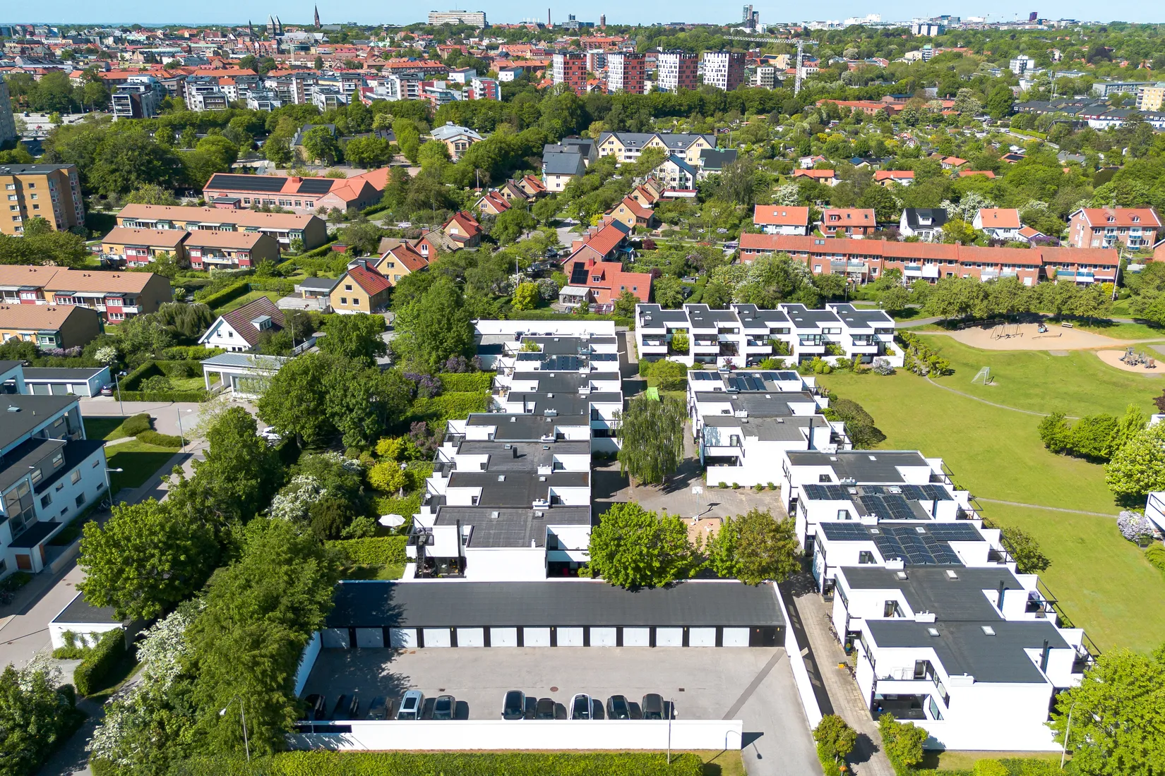Villa, Radhus, Persikevägen 1, Nilstorp, Lund