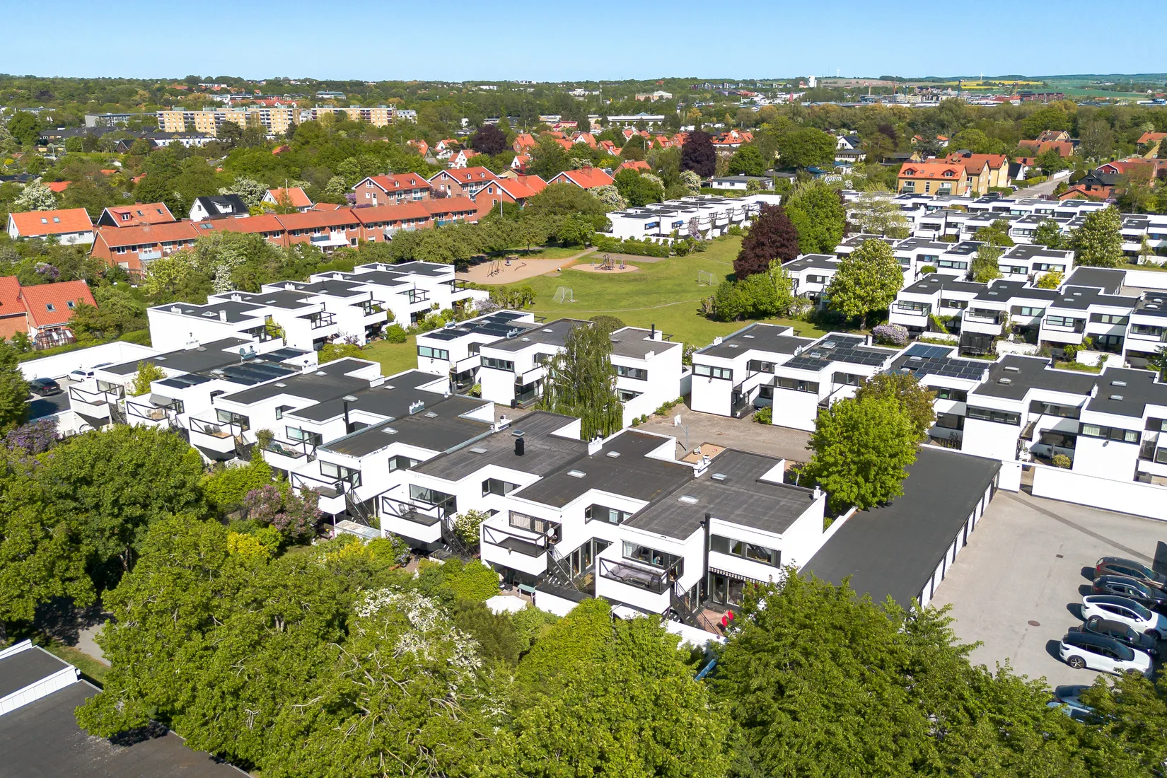 Villa, Radhus, Persikevägen 1, Nilstorp, Lund