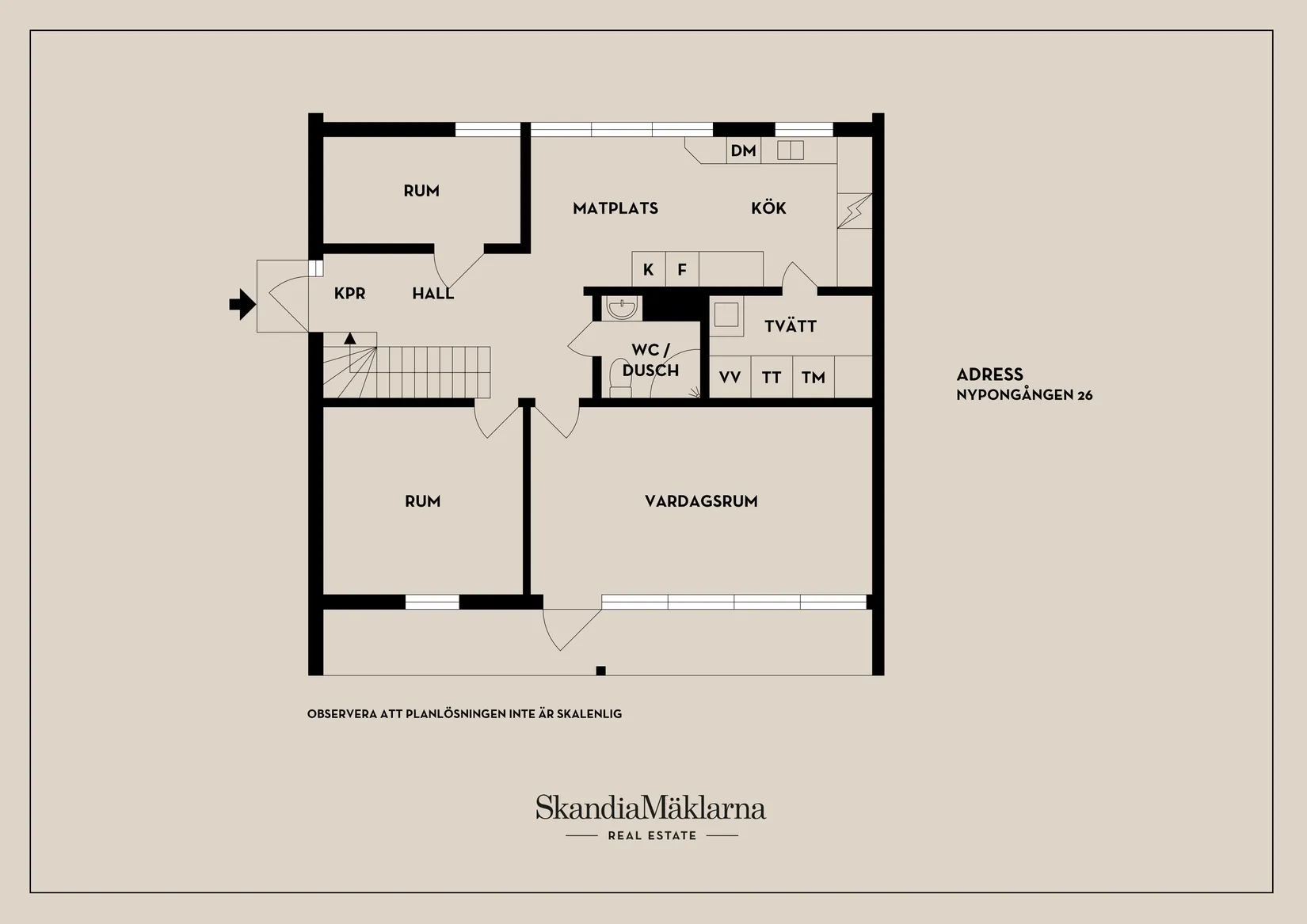 Radhus, Nypongången 26, Krikonbacken, Nyköping