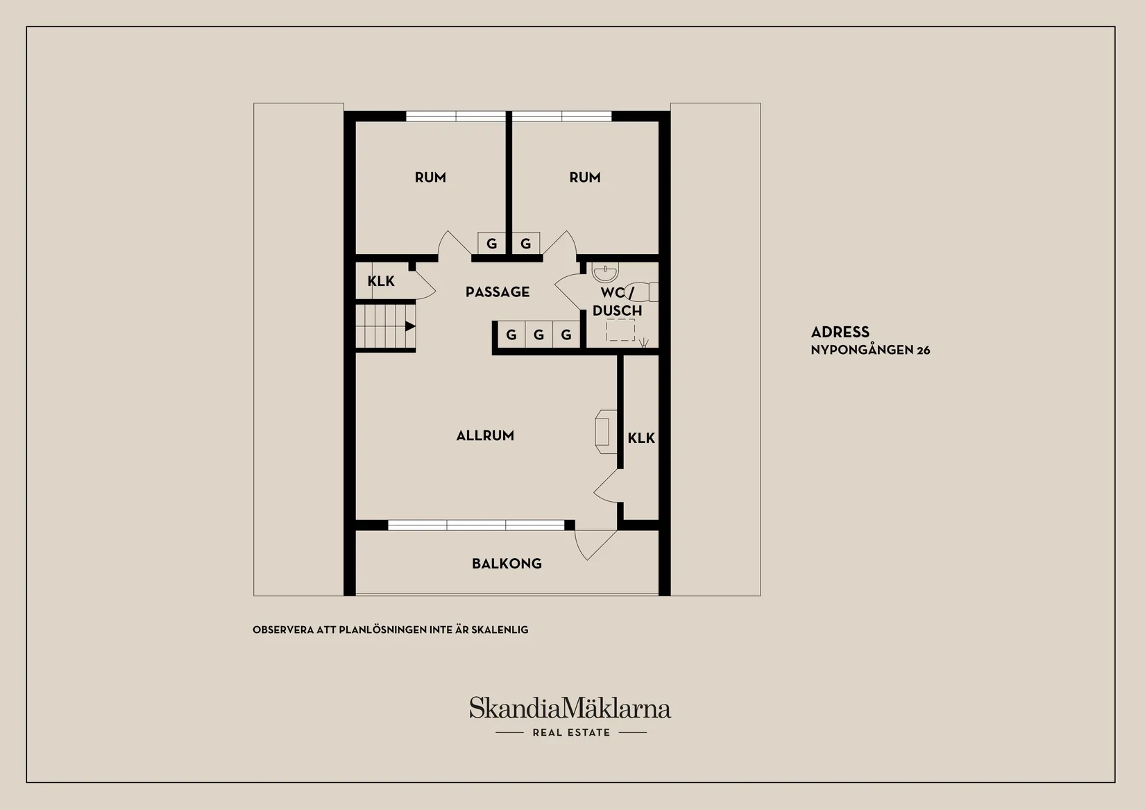 Radhus, Nypongången 26, Krikonbacken, Nyköping