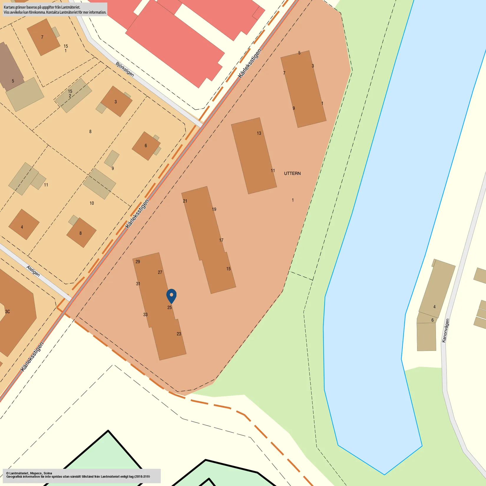 Bostadsrätt, Kärleksstigen 25, Centrum, Karlsborg