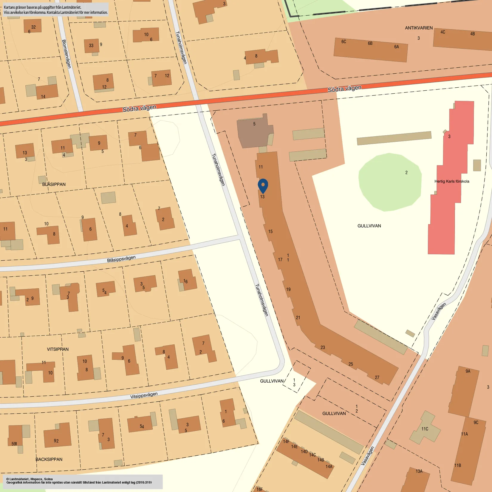 Bostadsrätt, Tunaholmsvägen 13, Gärdet, Mariestad