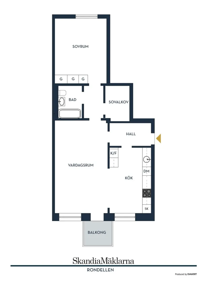 Bostadsrätt, Rondellen 21, Kallhäll, Järfälla