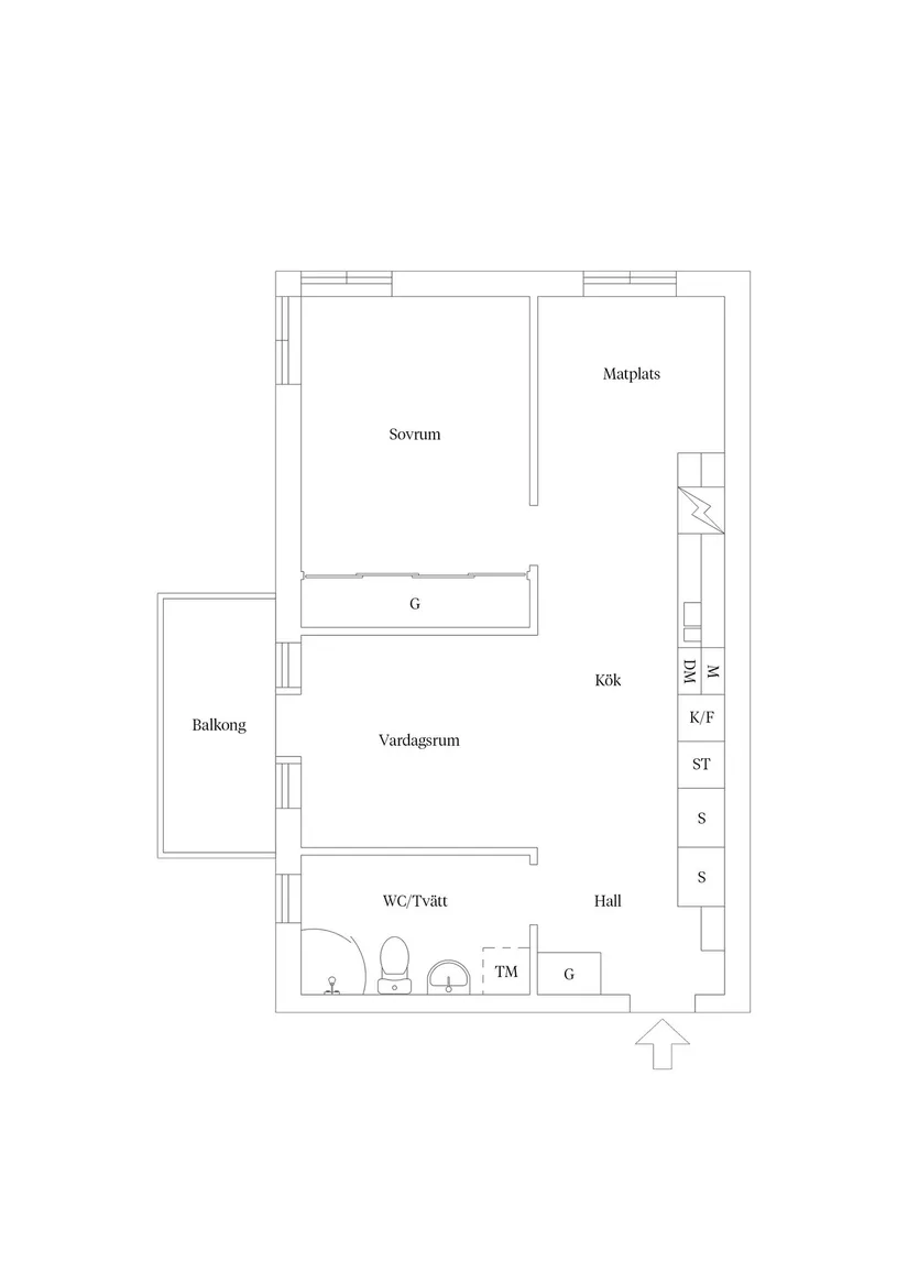 Bostadsrätt, Linnégatan 3E, Esplanaden, Kalmar