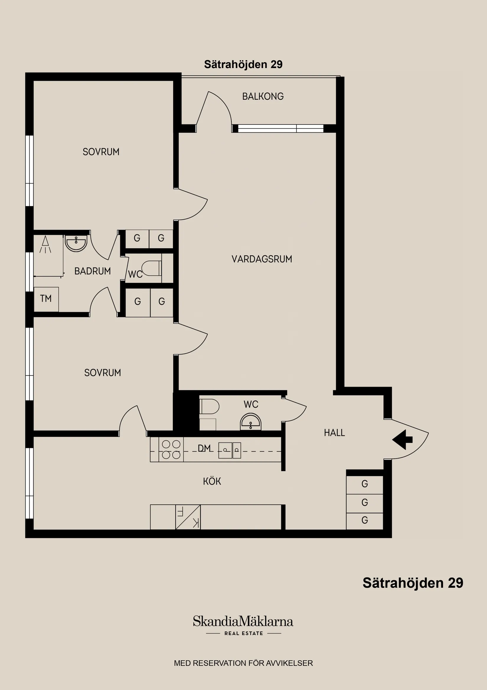 Bostadsrätt, Sätrahöjden 29, Sätra, Gävle
