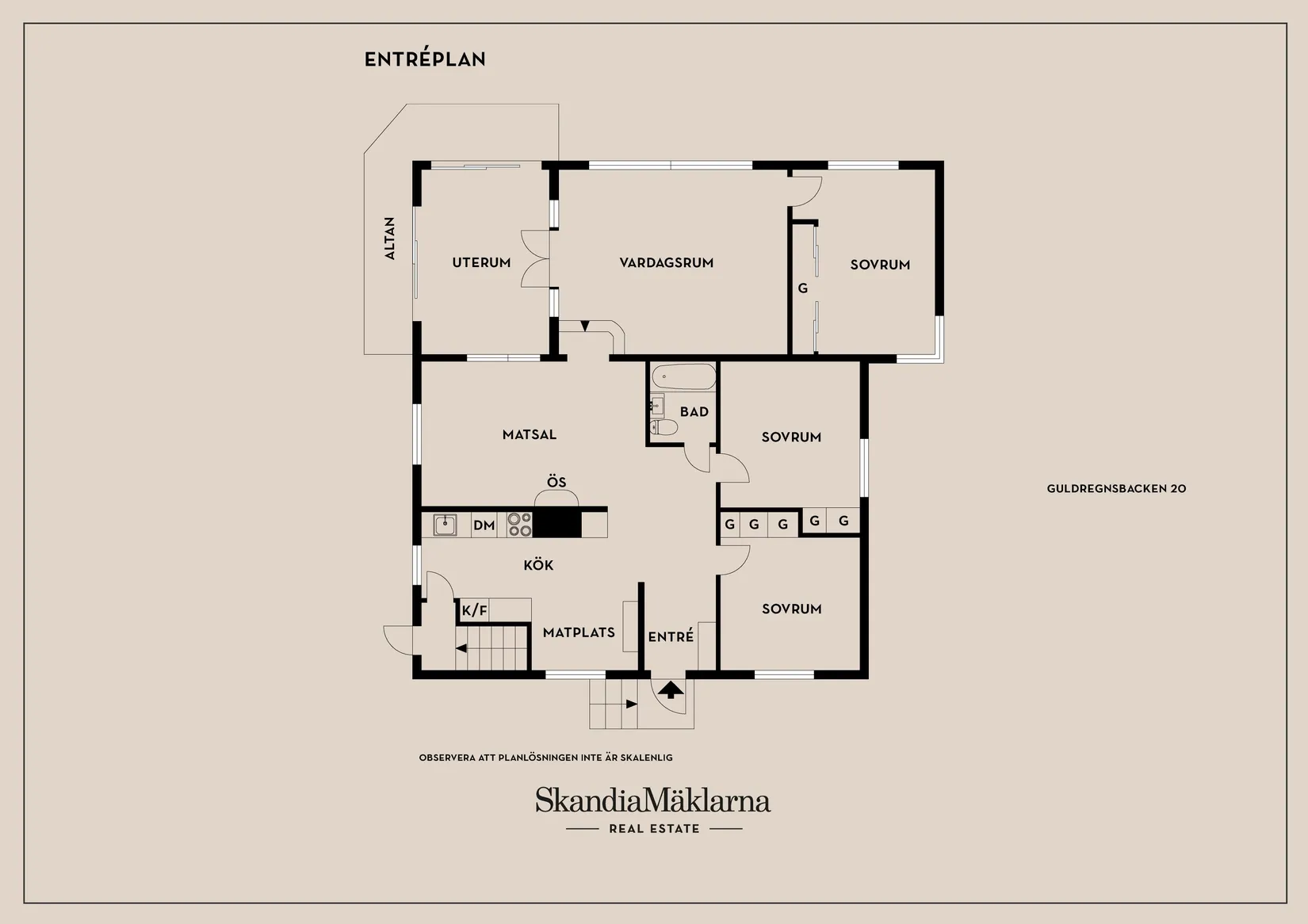 Villa, Guldregnsbacken 20, Älvsjö - Herrängen, Stockholm