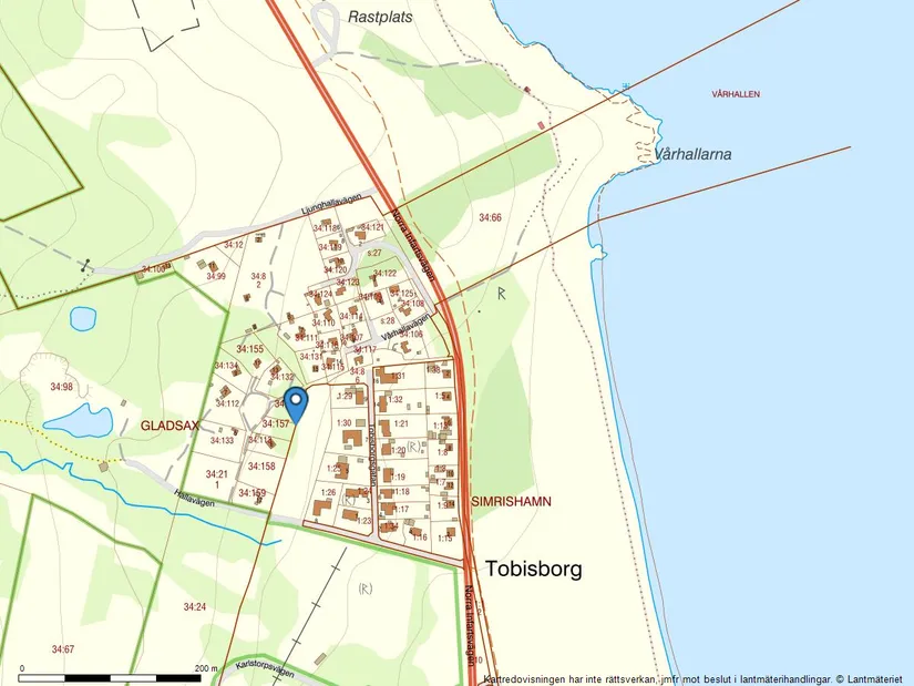 Tomt, Mosshallavägen 10, Tobisvik, Simrishamn