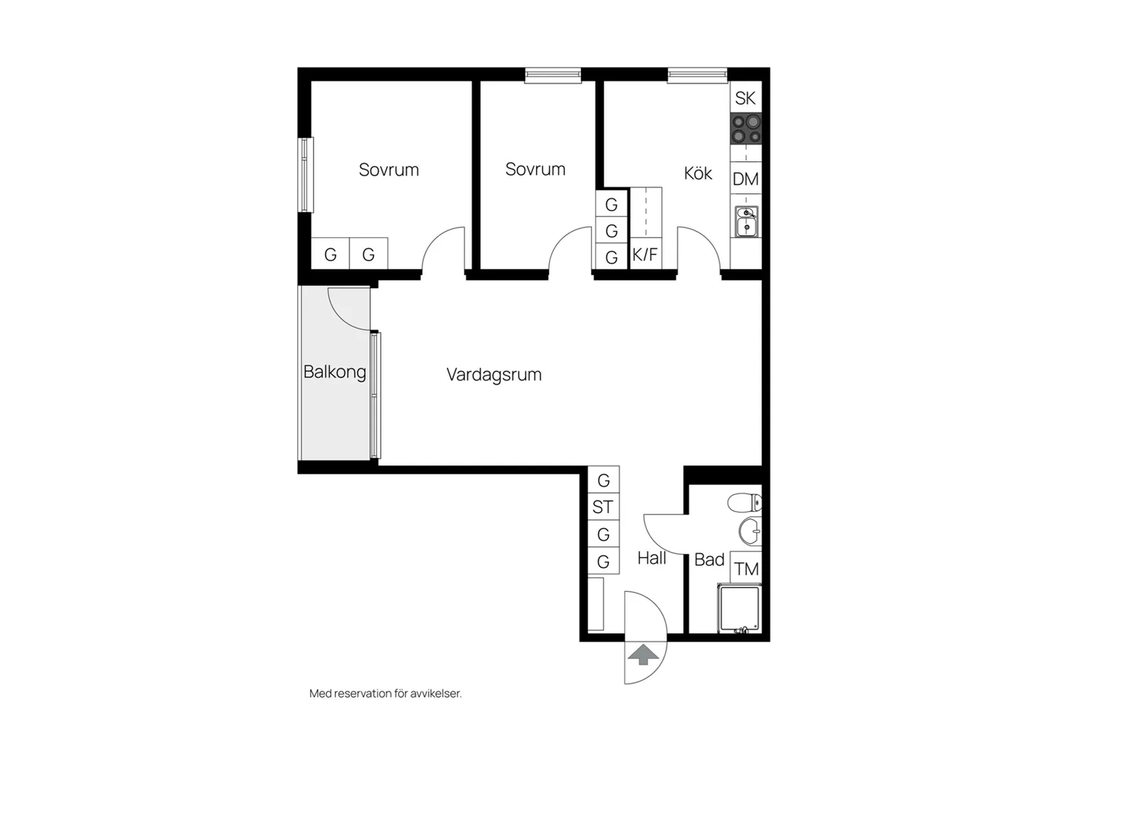 Bostadsrätt, Klingagatan 3, Skarphagen, Norrköping