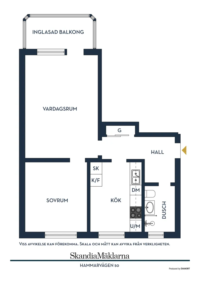 Bostadsrätt, Hammarvägen 50, Jakobsberg, Järfälla