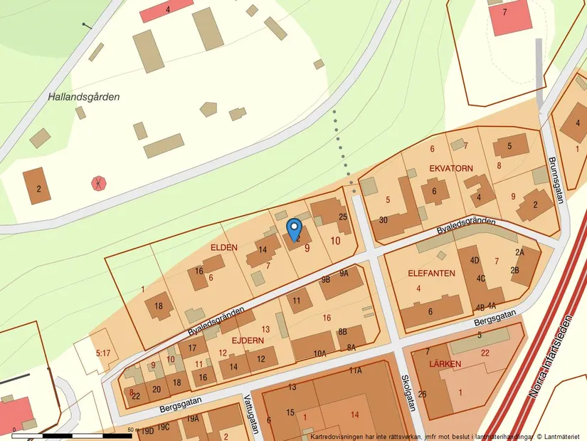 Villa, Byaledsgränden 12, Centrum/Galgberget, Halmstad