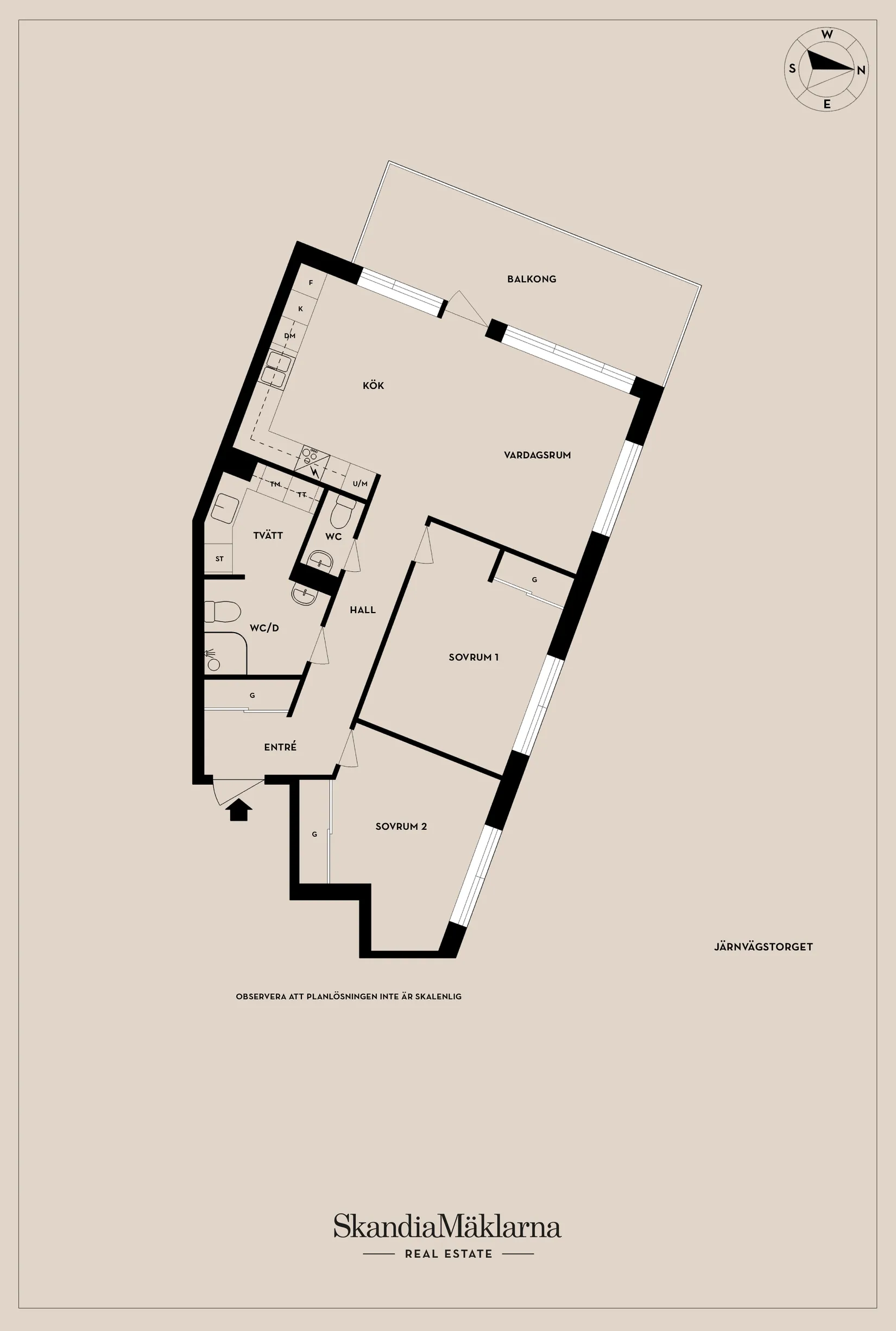 Bostadsrätt, Järnvägstorget 10A, Pottholmen, Karlskrona