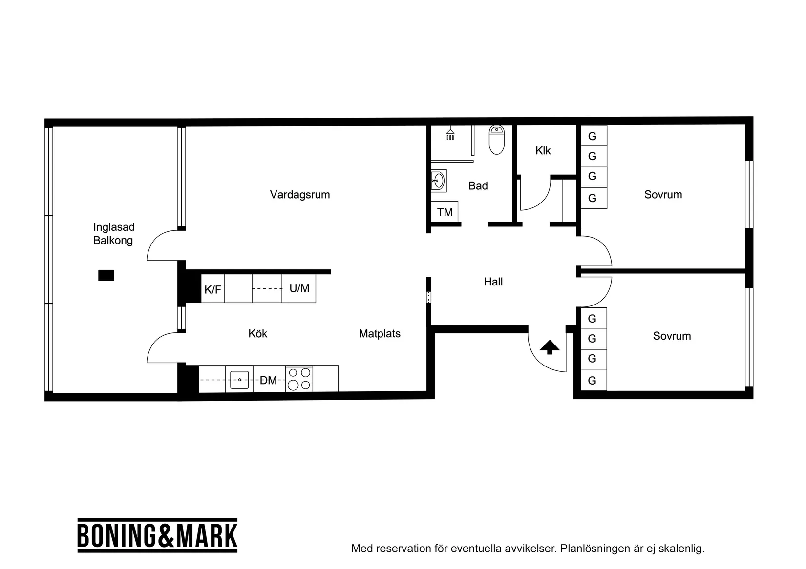 Bostadsrätt, Hallasvängen 13 B, Hallasvängen, Trelleborg