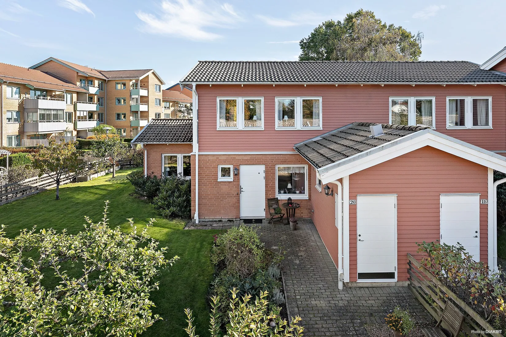 Radhus, Liljegatan 20, Bäckadal, Ängelholm