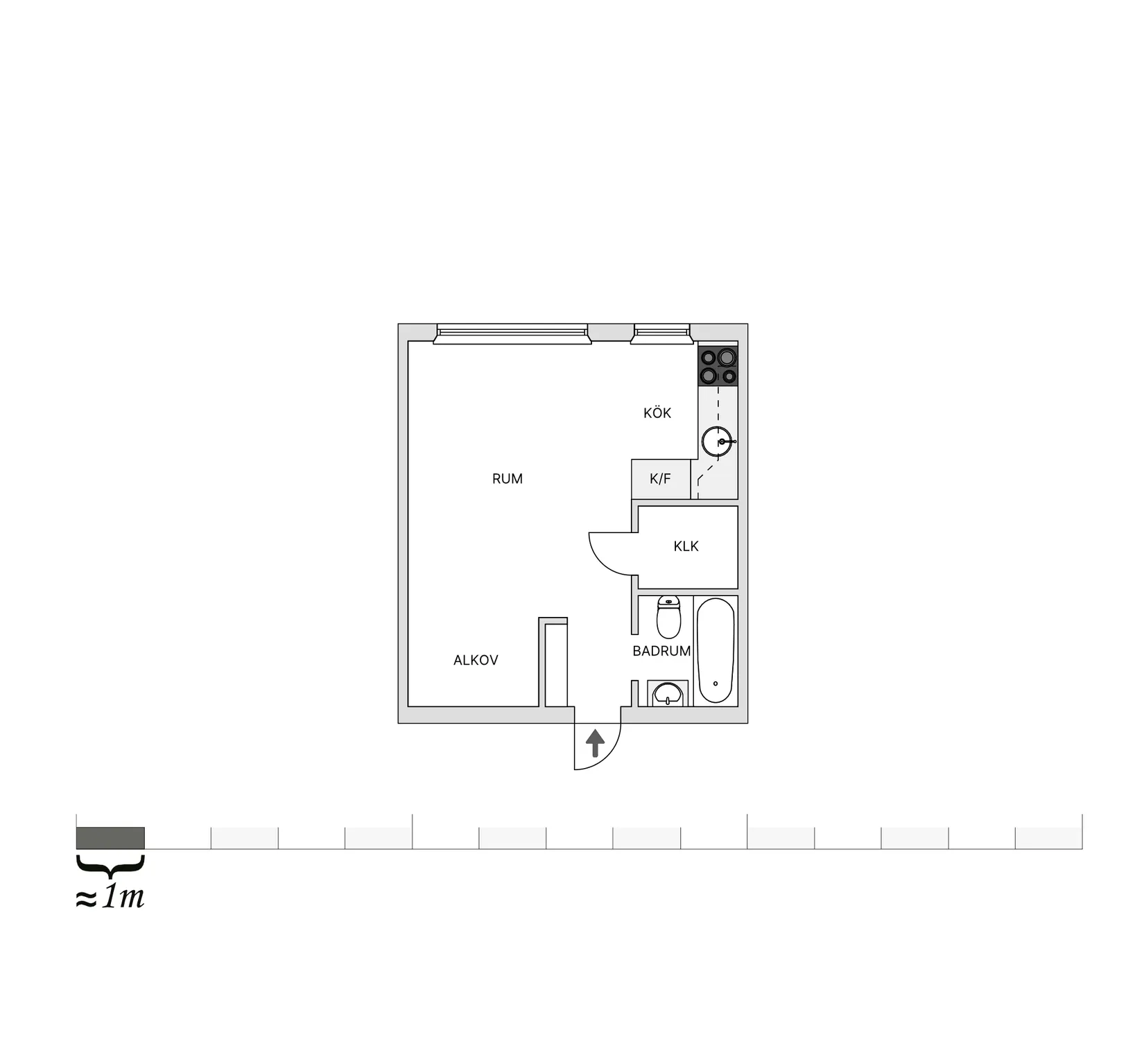 Bostadsrätt, Östra Storgatan 107B, Liljeholmen, Jönköping