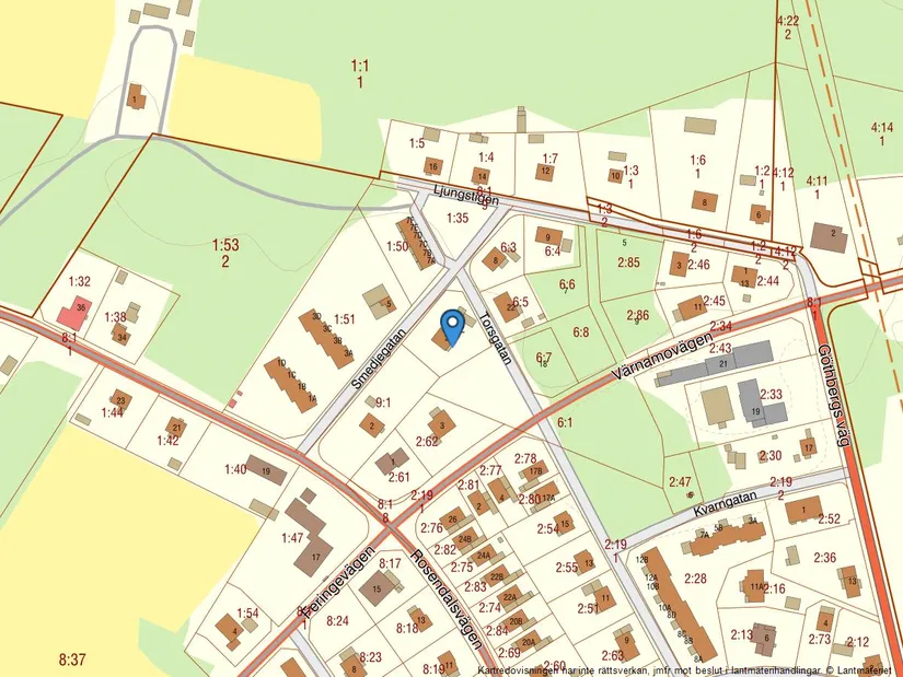 Villa, Torsgatan 21, Vittaryd, Ljungby