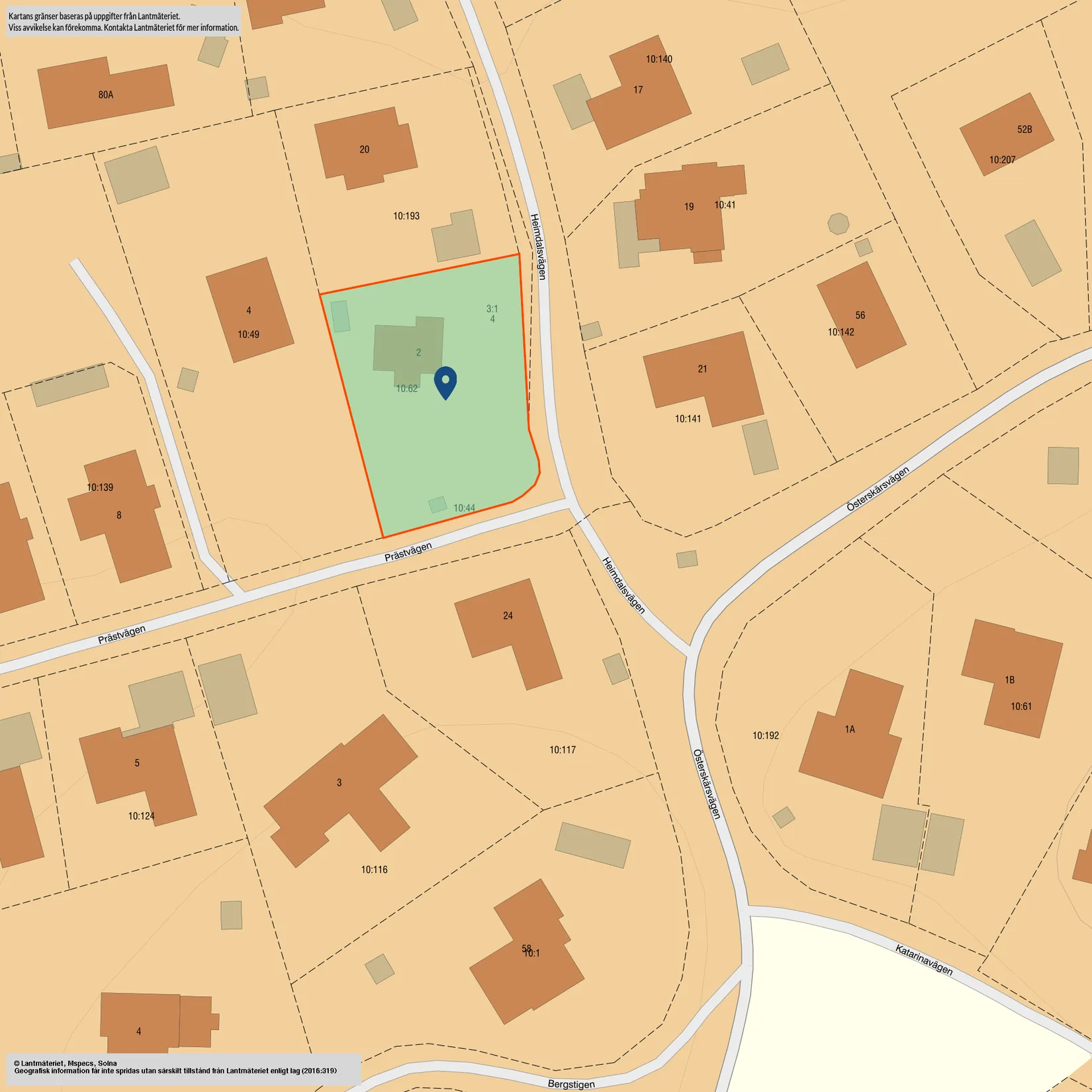 Villa, Prästvägen 2, Österåker