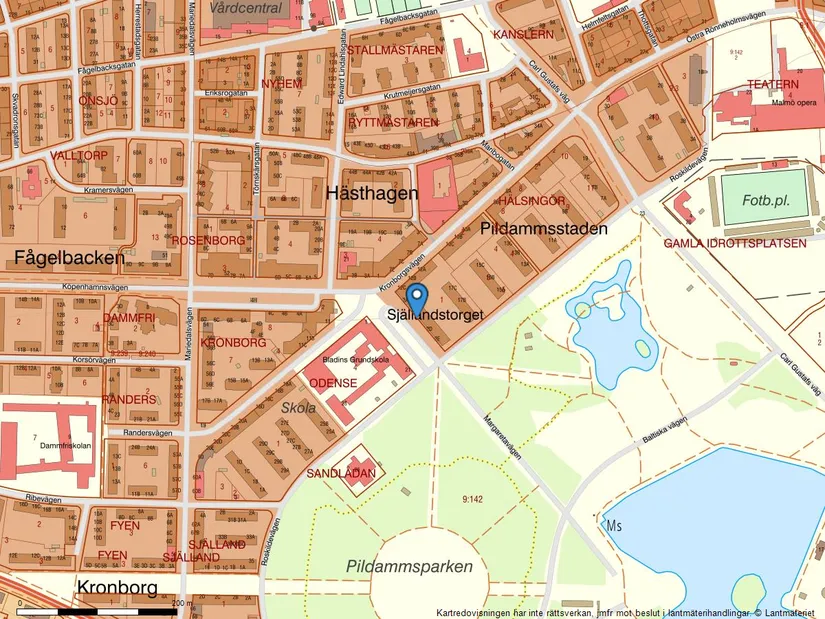 Bostadsrätt, Själlandstorget 2B, Pildammarna, Malmö