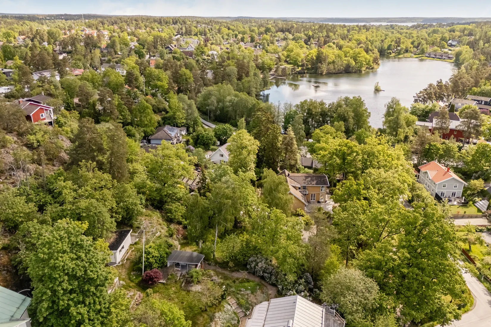 Tomt, Del av Högalidsvägen 5, Lännersta, Nacka