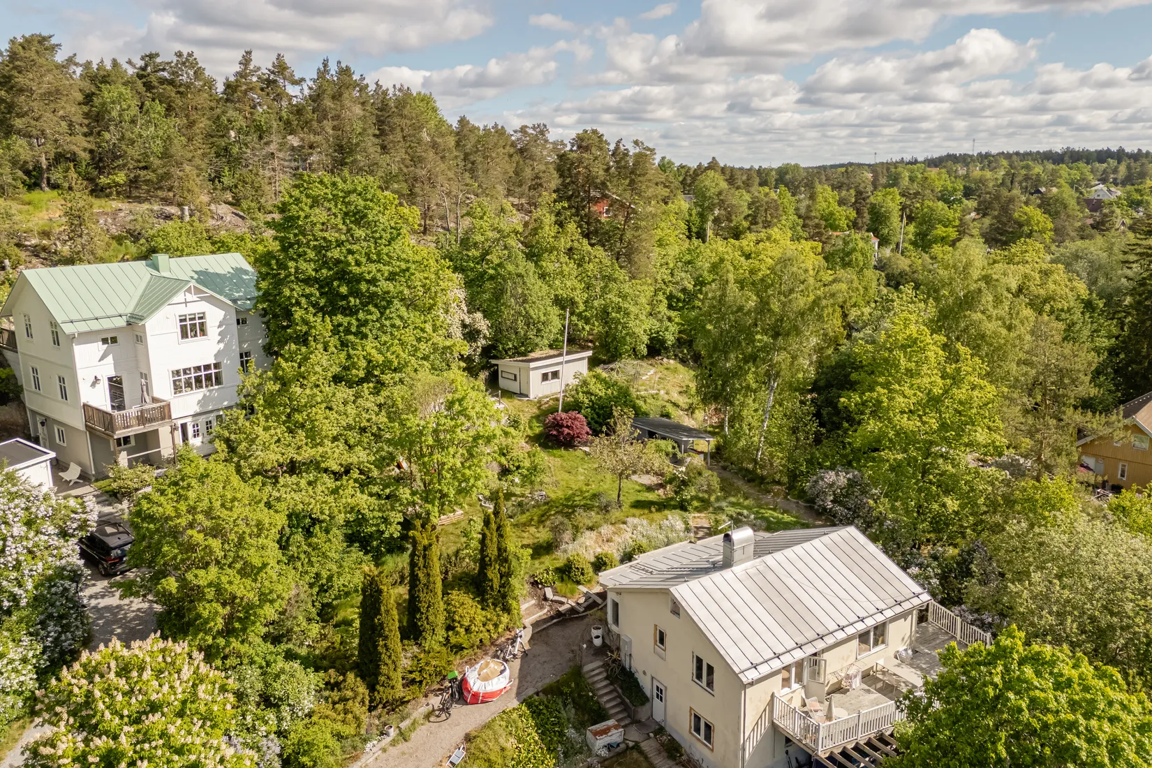 Tomt, Del av Högalidsvägen 5, Lännersta, Nacka