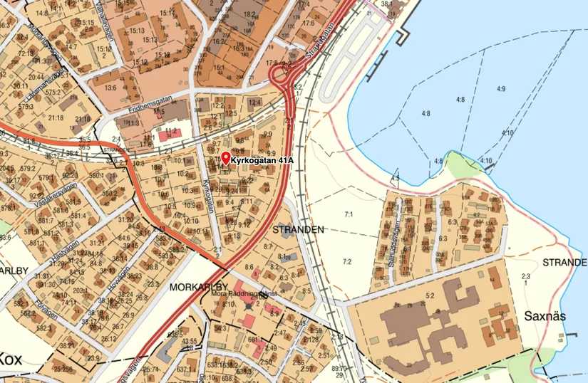 Villa, Radhus, Kyrkogatan 41A, Centrala Mora, Mora