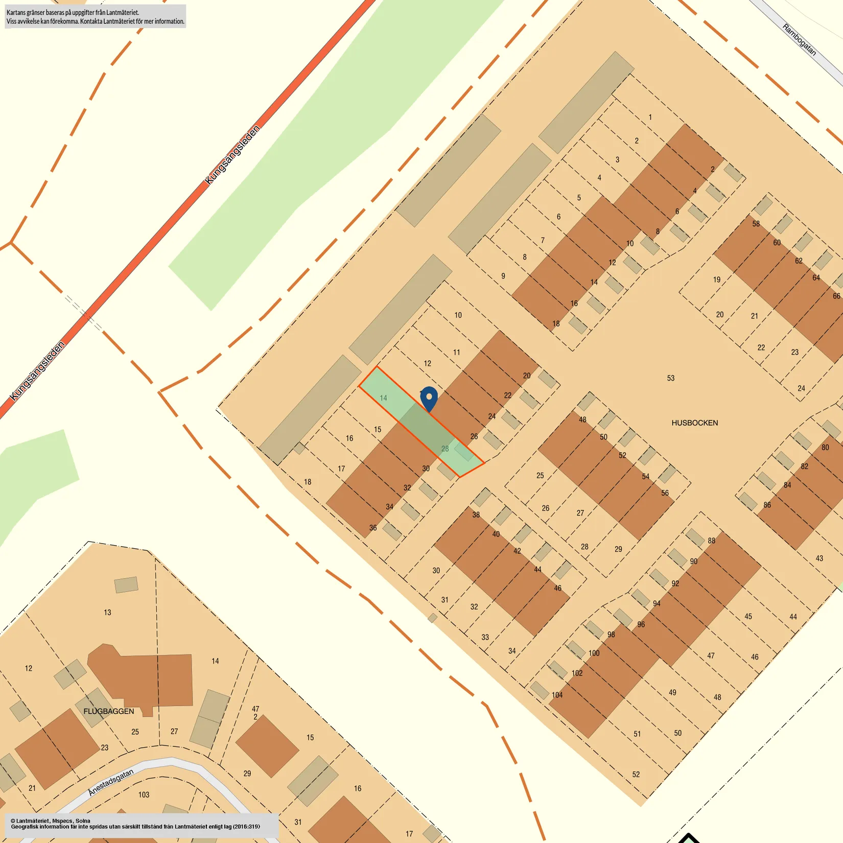 Radhus, Rambogatan 28, Rambodal/Smedby, Norrköping
