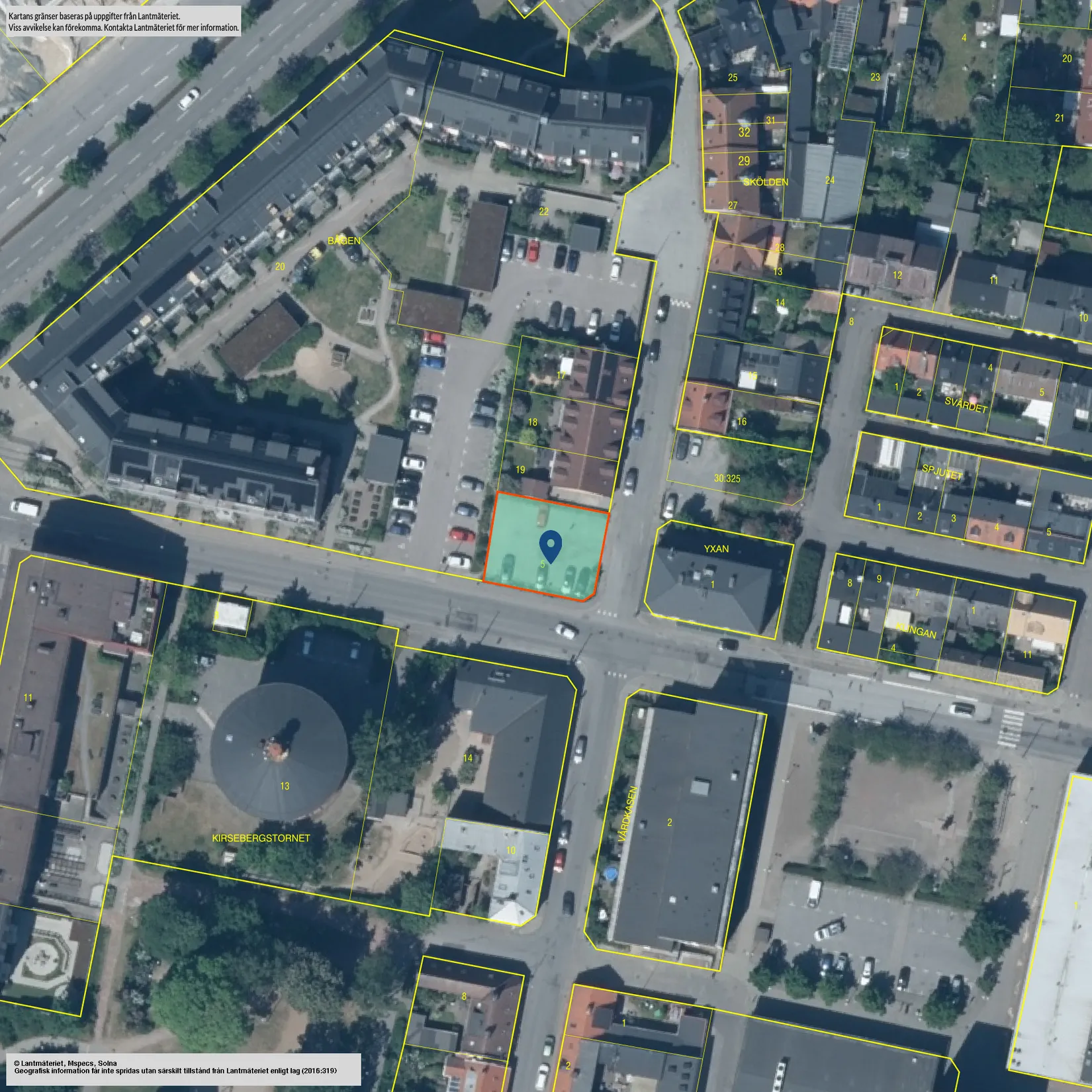 Tomt, Torngatan 9 / Vattenverksvägen 8, Kirseberg, Malmö