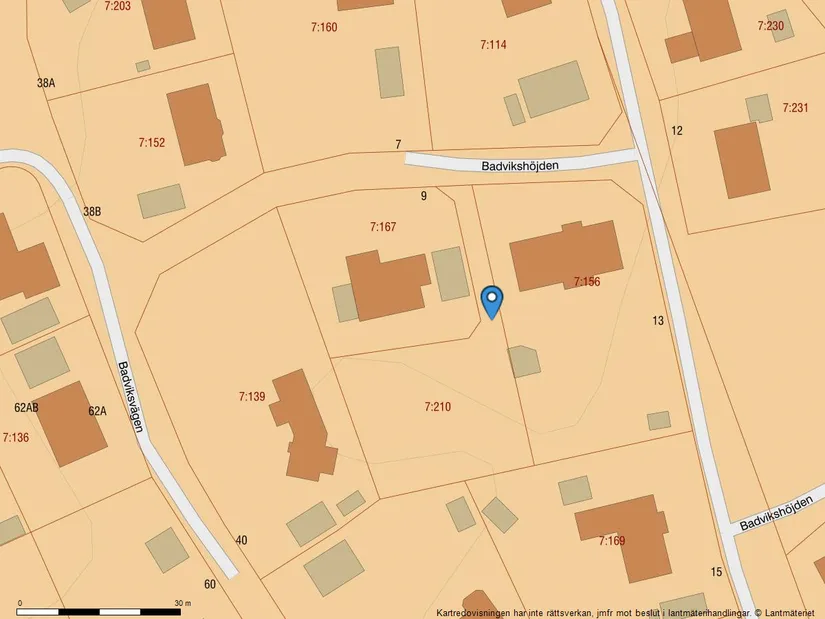 Tomt, Badvikshöjden 11, Gunnilse, Göteborg