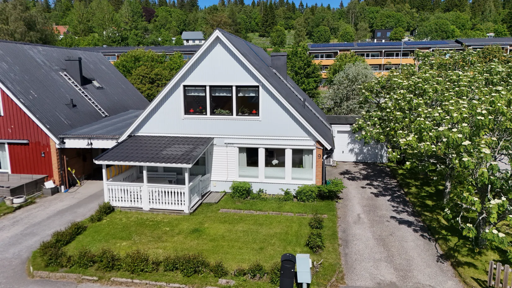 Radhus, Klarinettgatan 9, Gånsvik, Härnösand