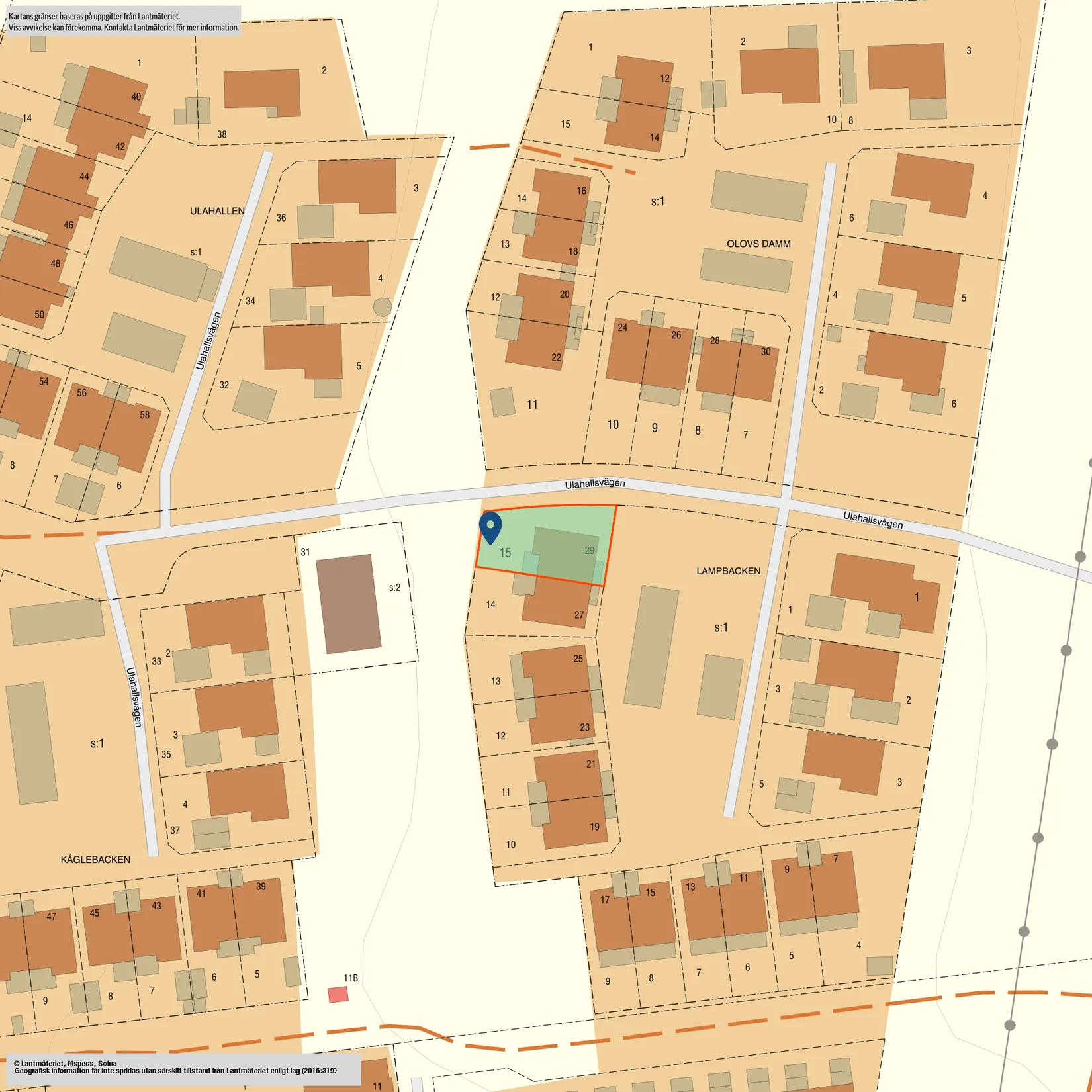 Radhus, Ulahallsvägen 29, Vä, Kristianstad
